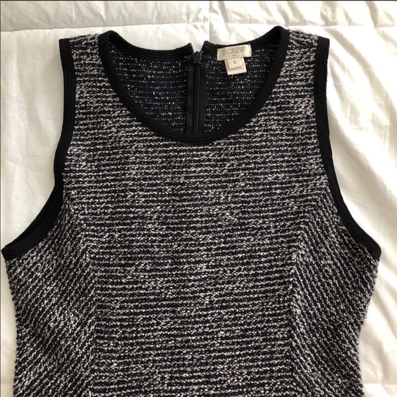 J.CREW Factory Grey Knit Tweed Sleeveless Dress 4 - Picture 2 of 7